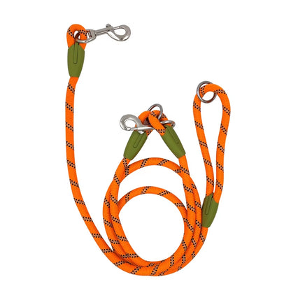 Reflective Nylon Leashes Pet Dogs Chain Traction Rope Leads for Running Free Hands Rope Chain for Small Large Dogs