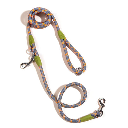 Reflective Nylon Leashes Pet Dogs Chain Traction Rope Leads for Running Free Hands Rope Chain for Small Large Dogs