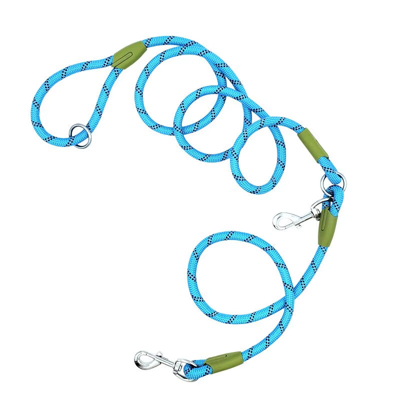 Reflective Nylon Leashes Pet Dogs Chain Traction Rope Leads for Running Free Hands Rope Chain for Small Large Dogs