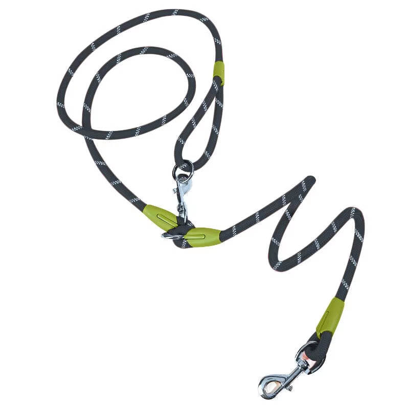 Reflective Nylon Leashes Pet Dogs Chain Traction Rope Leads for Running Free Hands Rope Chain for Small Large Dogs